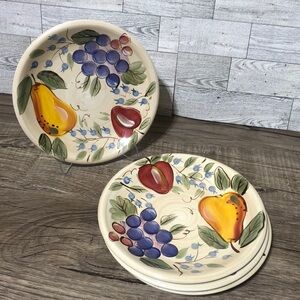 Gibson plates hand painted